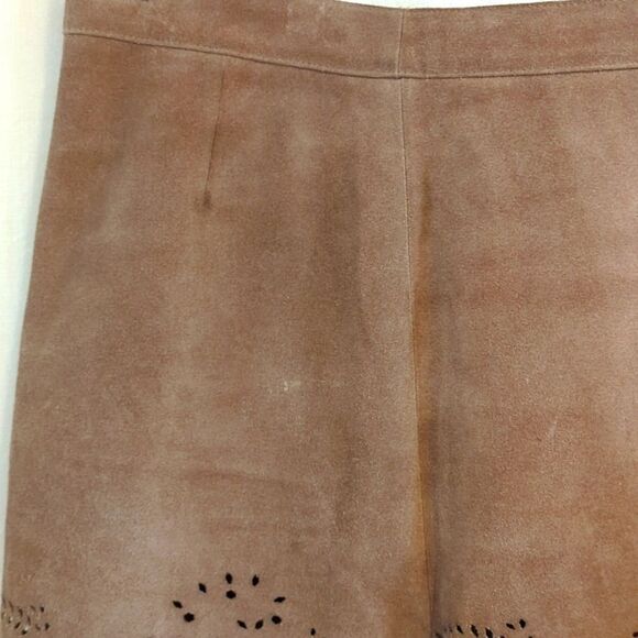 Theory Suede Skirt Laser cut Design Size 0 - Picture 3 of 7